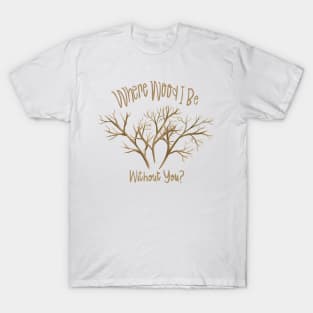 Twigs on Burnt Umber T-Shirt